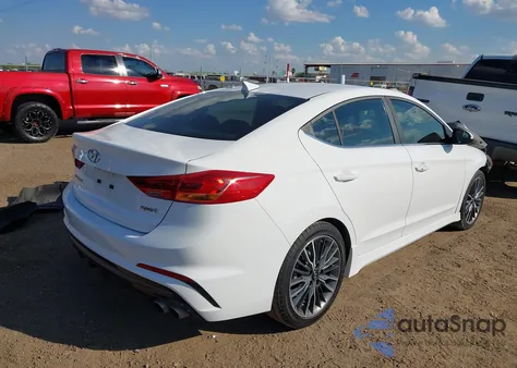 2018 Hyundai Elantra Sport из США, поврежденный, VIN KMHD04LB5JU534753